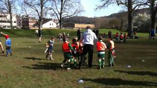 Dan scoring try - Old Bristolians