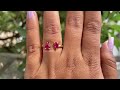 pear ruby gemstone dainty ring @ourosjewels