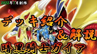 【遊戯王OCG】組もうぜ暗黒騎士ガイアデッキ！展開、紹介、解説【2022年7月制限】