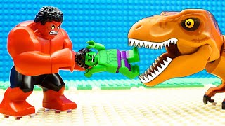 Hulk vs T-Rex Dinosaur Kinetic Sand Adventure