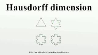 Hausdorff dimension