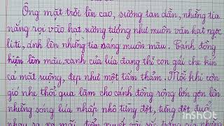 Bài viết 1(tr.38) Luyện tập tả phong cảnh (viết thân bài(Tiếng Việt 5 tập 2 sách Cánh diều)