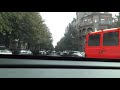 driving around downtown prague czech republic.