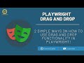 Playwright How to Drag and Drop!
