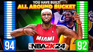 94 DUNK + 92 3PT "ALL AROUND BUCKET" BUILD is THE BEST POINT GUARD BUILD in NBA 2K24 NEXT GEN!