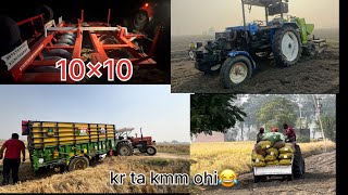 New Harrow 10x10🔥// ਫਸ ਗਈ ਟਰਾਲੀ ਅੱਜ ਫੇਰ 😅 // Hardis Hans