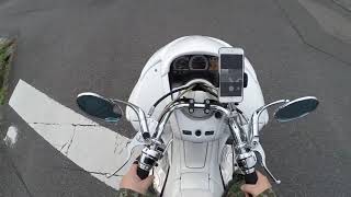 走行動画!!!🛵4D9マジェスティ🌪(SG20J)🇯🇵apr製165mmロンホイ🤡USA🇺🇸オーディオ🔉フルエアロカスタム