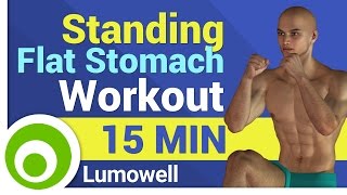 Standing Flat Stomach Workout. 15 Minute Abs to Lose Belly Fat