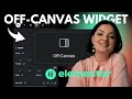 OFF-CANVAS WIDGET FROM ELEMENTOR - DEMO INCLUDED - Elementor v. 3.22