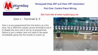 How to Wire a Honeywell Security System, Vista 15P and Vista 20P
