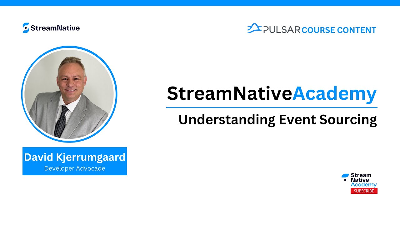 Implementing Event Sourcing Using Pulsar Youtube