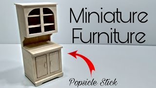 DIY Miniature Furniture | Popsicle Stick Craft Ideas