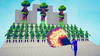 CACTUS ARMY + TREE GIANT vs EVERY GOD - Totally Accurate Battle Simulator TABS