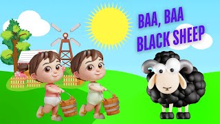 Baa Baa Black Sheep | English Nursery Rhymes \u0026 Baby songs | Kids famous rhymes | Children | babies