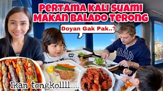 PERTAMA KALI MASAKIN SUAMI BULE TERONG BALADO, IKAN TONGKOL PEDES , DOYAN NGGAK YA