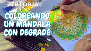 COLOREANDO UN MADALA CON DEGRADÉ