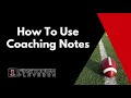 How To Use Coaching Notes Inside FirstDown PlayBook