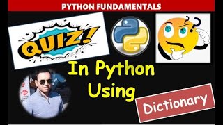 Computer Quiz in Python Using Dictionary....
