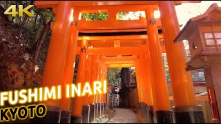 Slow walk at Fushimi Inari Taisha in Kyoto, Japan [4K]