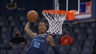 Ja Morant dunks but they get increasingly more ja-dropping