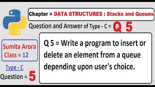 Write a program to insert or delete an element from a queue depending upon user's choice.