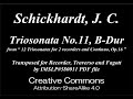 Schickhardt, J. C. _ Triosonata Op.16 No.11 B-Dur [Rec, Trv, Bsn]