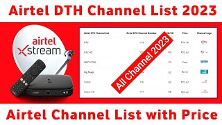 Airtel Channel List | Airtel DTH Channel Number List | Airtel Dish TV Channel Number List with Price