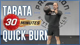30 Minute Quick Burn Tabata Kettlebell Workout | Day 2
