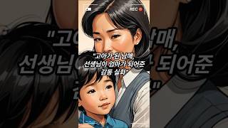 고아가 된 남매, 선생님이 엄마가 되어준 감동 실화