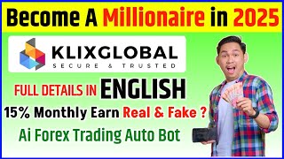 AI Forex Auto Trading Bot | Klix Global English | Klix Global Plan | Klix Global Forex Trading