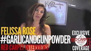 Felissa Rose interviewed at 'Garlic and Gunpowder' Premiere Red Carpet