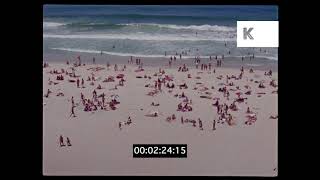 1960s Rio, Copacabana Beach Scenes, People Sunbathing, 35mm