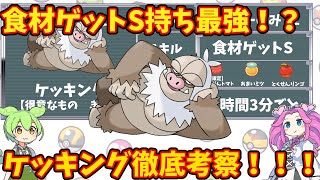 【ポケモンスリープ】食材ゲットS持ち最強！？ケッキング徹底考察！！【ずんだもん】【四国めたん】【VOICEROID実況】