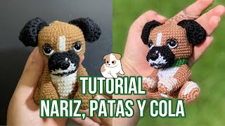 PERRITO A CROCHET 🤎🐶 Naris, patas y cola | Tutorial Crochet