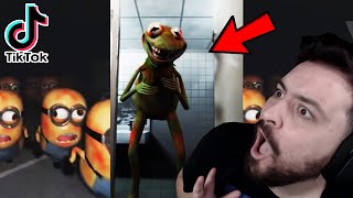 REAGINDO A MELHORES TIKTOK.EXE REAIS E ASSUSTADORES - MONSTROS INCRÍVEL (Pt 2)