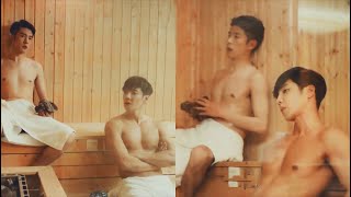 Hot cop enjoying sauna with his bf after taking shower together #SCIMystery