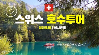 🇨🇭인생호수가 되어버린✨스위스 1 Day 호수투어 | 블라우제\u0026외시넨제 가는 법 | 10월 중순 날씨 | 기차여행