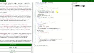 REACT: Manage Updates with Lifecycle Methods (35)
