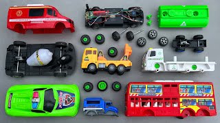 Assemble Toy Vehicles | Double Decker Bus, Police Car, Tanker and Fire Service Car | Toys Assemble