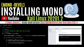 How to install mono on Kali Linux 2021.2 | mono-devel JIT | Install monodevelop on Kali Linux 2021