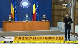 Măsuri privind Starea de Alertă - declaraţii de la MAI