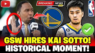 🏀 OH MY GOD! GSW HIRES KAI SOTTO! HISTORICAL MOMENT FOR FILIPINO BASKETBALL! WARRIORS NEWS TODAY