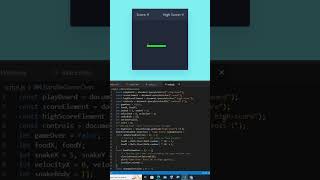 How to Create a Snake Game Using Html css and JavaScript || #shorts