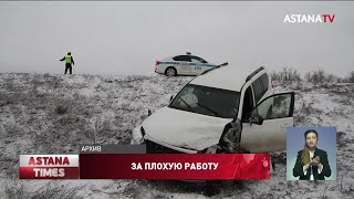 Полиция подала в суд на «КазАвтоЖол» за нечищеные трассы в ЗКО