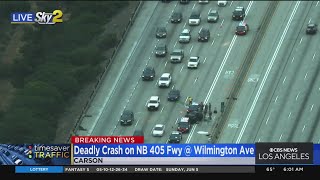 Three-car collision on 405 in Carson leaves one dead