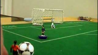 Subbuteo Chip Shot and Goal - Full Speed and in Slow Motion