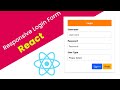 Build a RESPONSIVE React Login Form for 2025 Now!