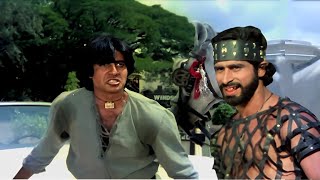 मुझे पीठ पर मारा है! सीने पर मार खायेगा - Action scene | MARD | Amitabh Bachchan | Amrita Singh |