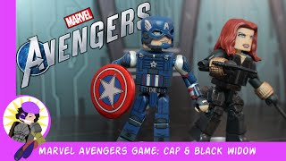 Minimates Marvel's Avengers Game Captain America and Black Widow Review