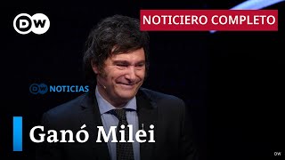 DW Noticias del 19 de noviembre: Milei es elegido presidente de Argentina  [Noticiero completo]
